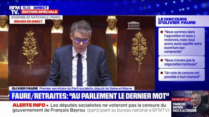 Olivier Faure: "C'est notre honneur d'avoir évité aux Françaises et aux Français ces mesures qui ont un impact direct sur leur pouvoir d'achat"