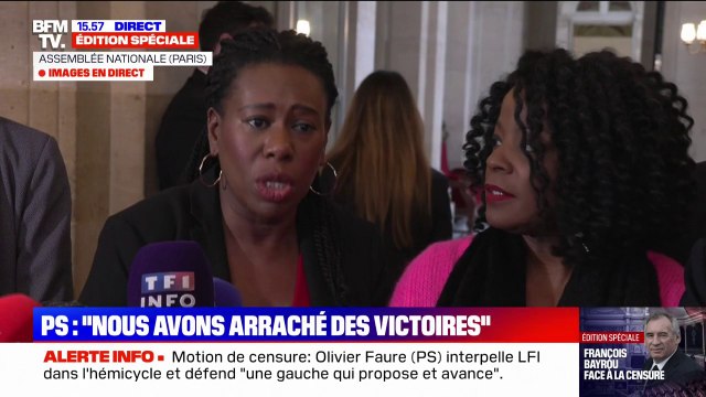 Refus du PS de voter la censure: Ce que nous avons décidé de faire, c'est de rester utiles aux Français et aux Françaises , se défend Béatrice Bellay (PS)