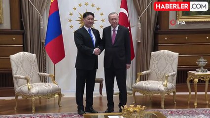 Cumhurbaşkanı Erdoğan, Moğolistan Cumhurbaşkanı Khurelsukh Ukhnaa ile görüştü
