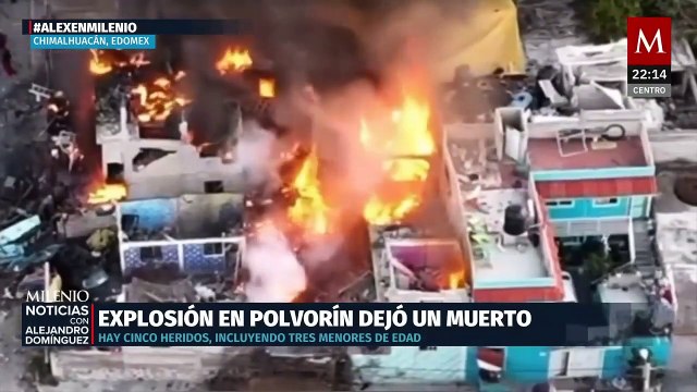 Explosión en taller clandestino en Chimalhuacán deja un muerto y cinco heridos