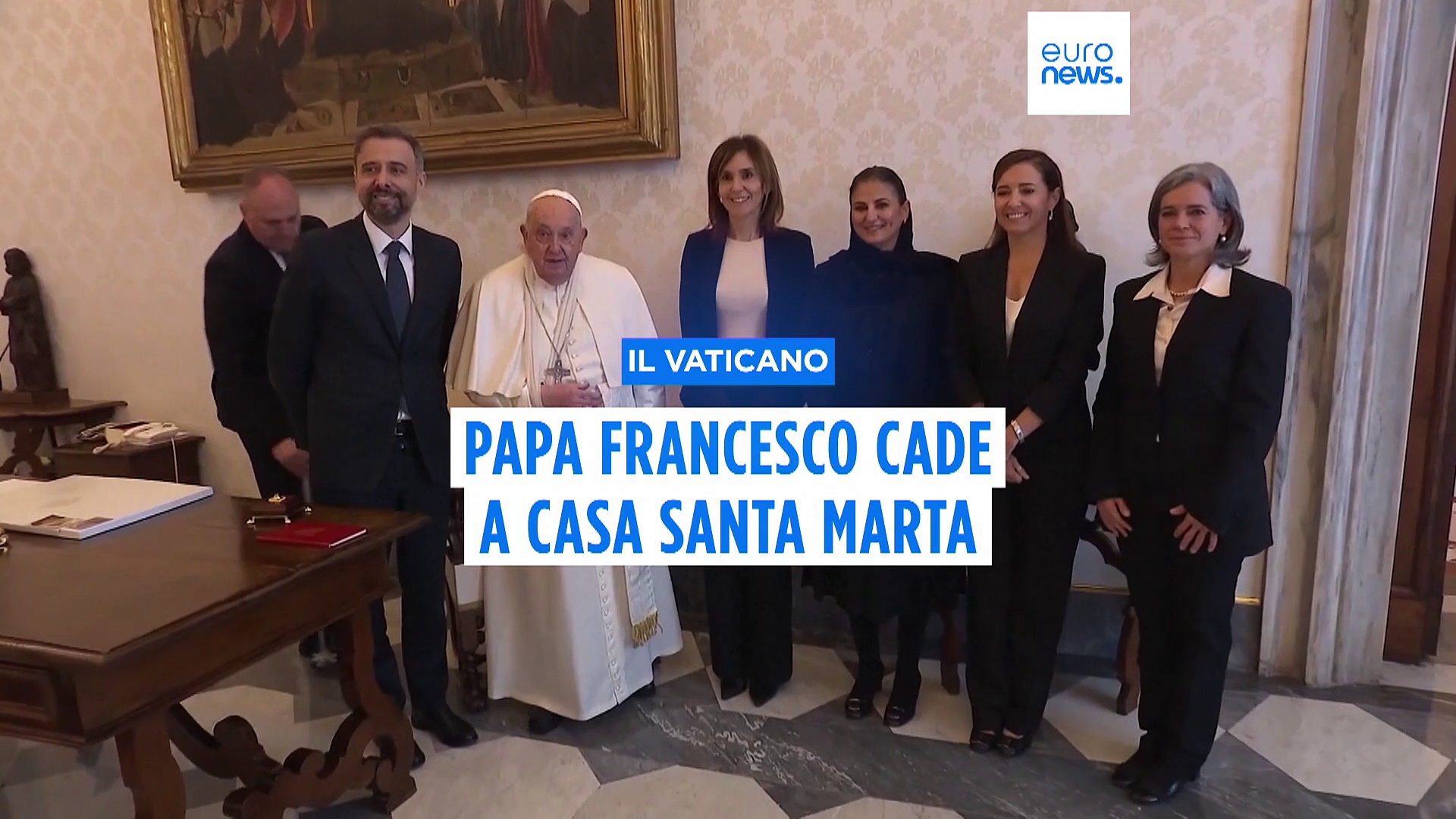 Video Papa Francesco, altra caduta in casa: \
