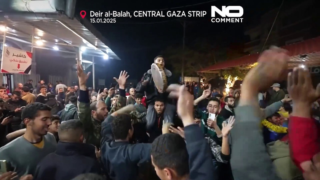 في مشهد مؤثر.. أهالي غزة يبكون فرحًا بعد الموافقة على اتفاق وقف إطلاق النار بين إسرائيل وحماس