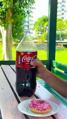 He saved his donut in an unusual way 😬 #123go