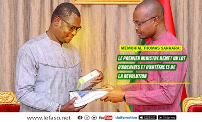 Mémorial Thomas Sankara: Le premier ministre remet un lot d'archives et d'artéfacts de la révolution