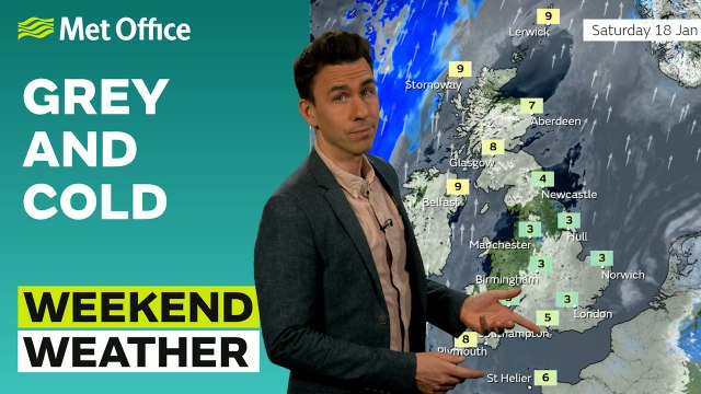 Weekend weather 16/01/2025 – Sunshine for some – Met Office weather forecast UK