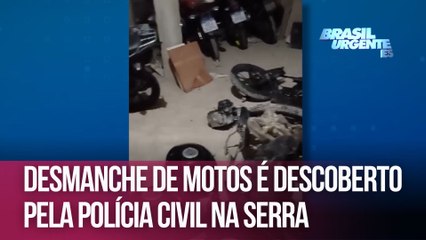 Desmanche de motos é descoberto pela Polícia Civil na Serra