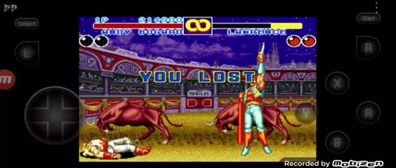 Fatal Fury 2 Andy Bogard vs Laurence Blood Andy Bogard é derrotado por Laurence Blood