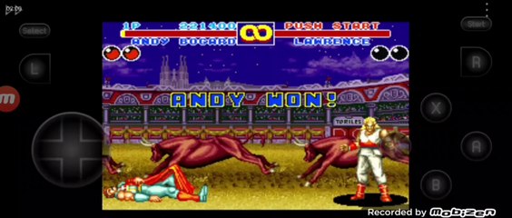 Fatal Fury 2 Andy Bogard vs Laurence Blood luta completa