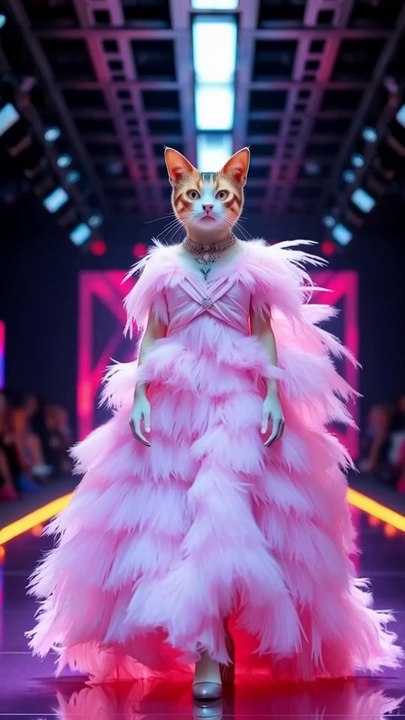 Cat Baby Fashion Show #babyfasion #catfashion #babycute #kitten #cutecat #catlover #catvideos #cats #shorts