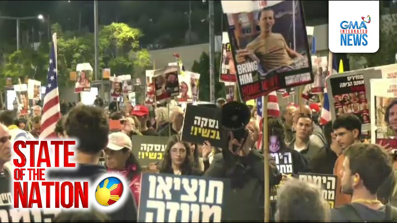 Inanunsyong ceasefire sa pagitan ng Israel at Hamas simula Jan. 19, ipinagbunyi ng mga Palestinian | SONA