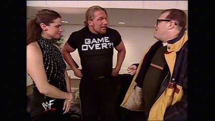 Triple H & Stephanie Meet Drew Carey! Royal Rumble 2001 21/1/01