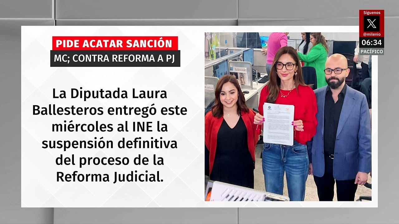 Movimiento Ciudadano pide al INE respetar suspensión de elección judicial