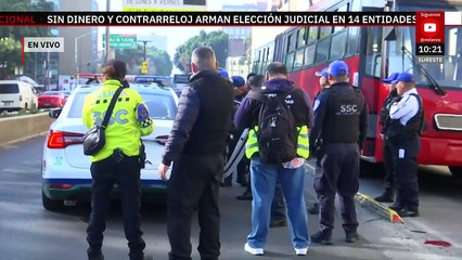 Metrobús atropella a un policía en avenida Niños Héroes en CdMx