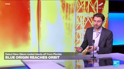 Blue Origin's massive New Glenn rocket blasts into orbit. Is SpaceX feeling the heat?