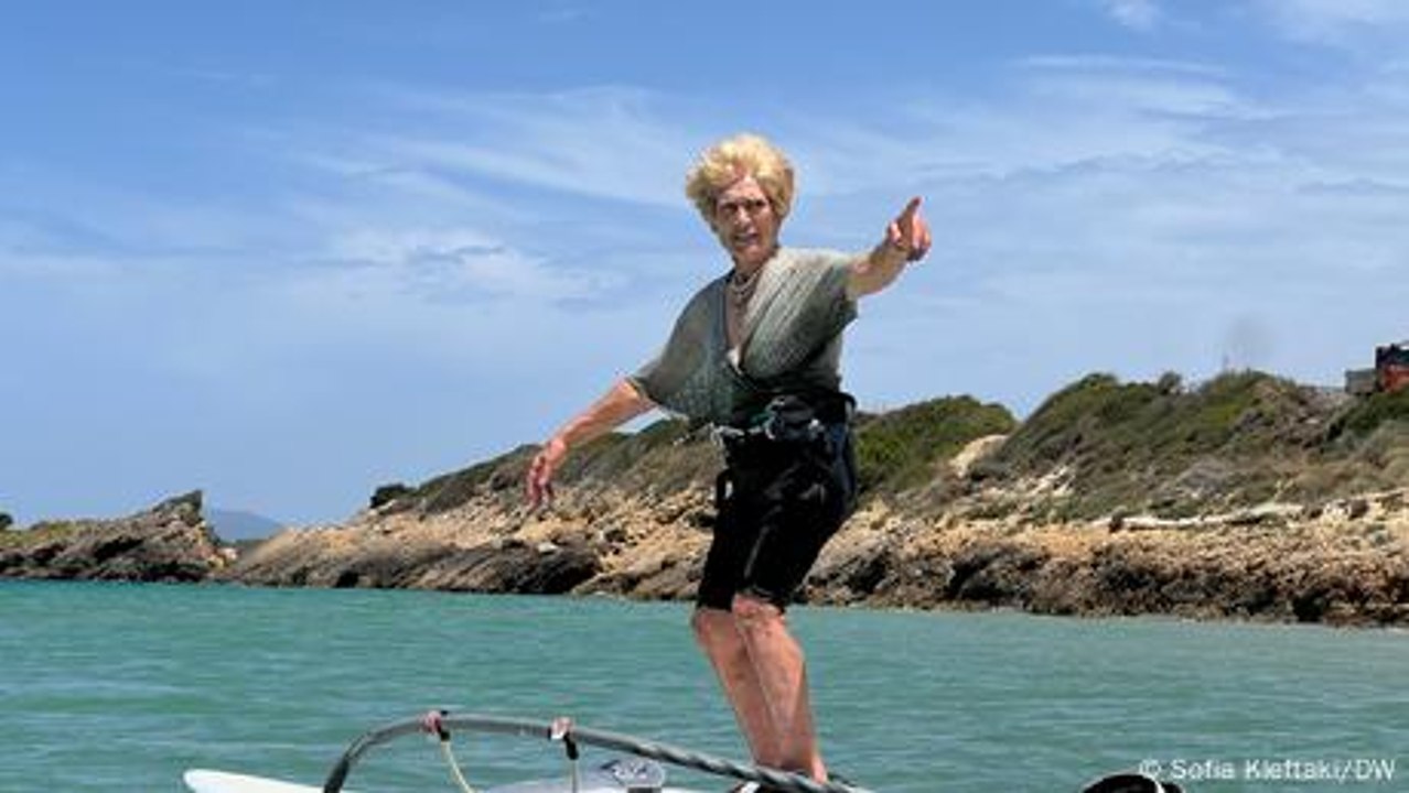 Windsurfing at 86: Greek senior citizen defies age and preconceived notions