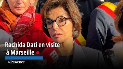 Rachida Dati, en visite à Marseille