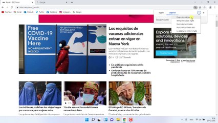 Como desactivar el traductor automatico de Google Chrome