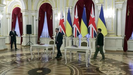 'Historic day' says Zelensky as UK and Ukraine sign 100-year agreement