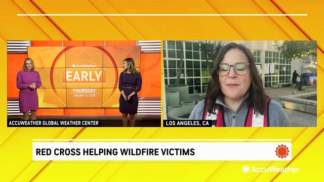 American Red Cross providing shelter and relief for wildfire victims