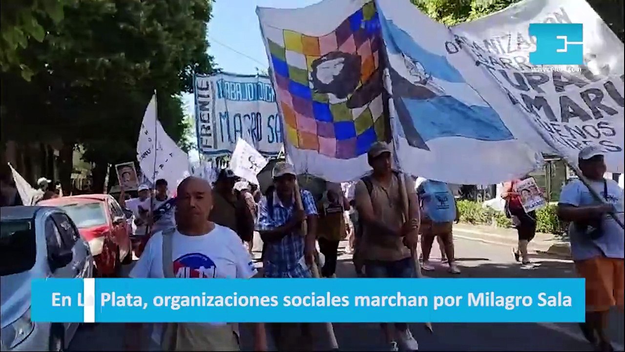 En La Plata, organizaciones sociales marchan por Milagro Sala