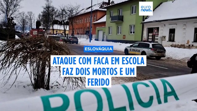 Aluno esfaqueia colegas e professor em escola na Eslováquia. Há dois mortos