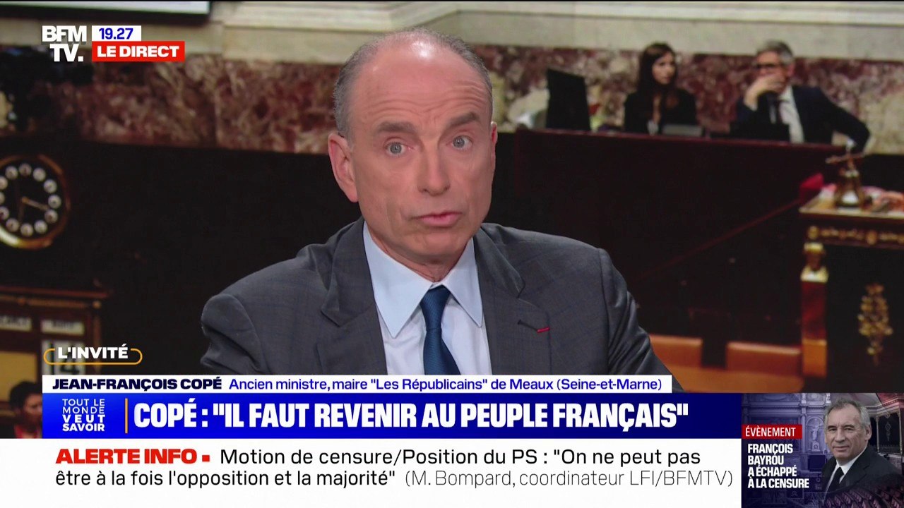 Réforme des retraites: "On rouvre la boîte de Pandore", estime Jean-François Copé, ancien ministre et maire LR de Meaux