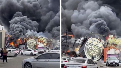 Culiacán: Se incendia el Casino Royal Yak de Plaza Cinépolis, hay movilización de servicios de emergencia