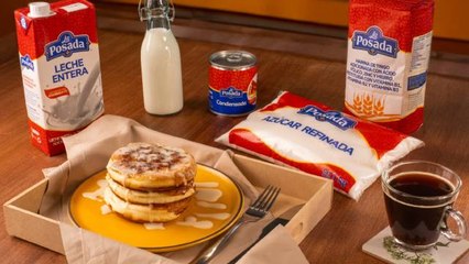 Receta de hot cakes de roles de canela