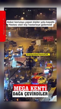 İstanbul'un göbeğinden trafiği kapatarak asker eğlencesi düzenlediler #istanbul #trafik #asker