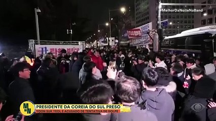 Presidente da Coreia do Sul é preso após tentativa de golpe | Melhor da Noite