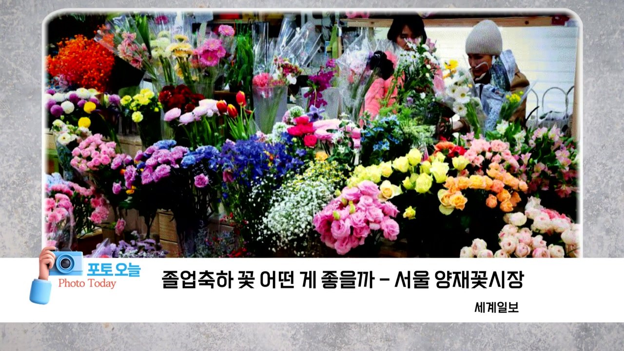 [포토오늘] 졸업축하 꽃 어떤 게 좋을까 / YTN