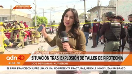 Confirman dos muertos tras explosión de pirotecnia en Chimalhuacán