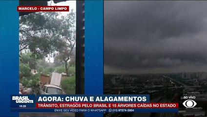 Chuvas fecham aeroporto e deixam quase 50 mil sem energia em SP