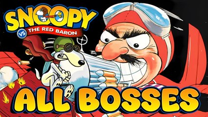 Snoopy VS The Red Baron All Bosses (PS2)