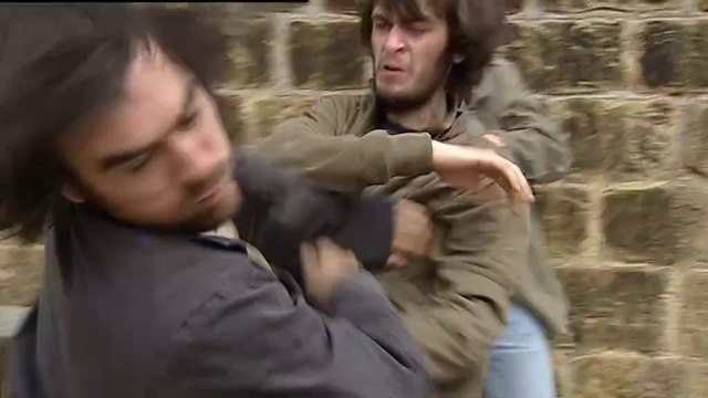 Emmerdale Cain Grabs Sam Dingle/Eli & Cain Fight 19th July 2006