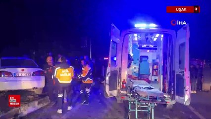 Uşak'ta otomobil ile işçi servisi çarpıştı: 1'i ağır, 28 yaralı