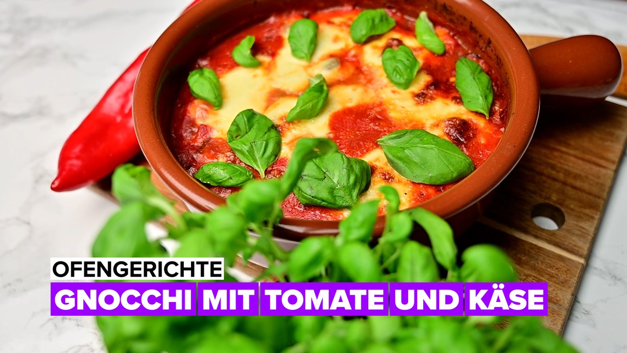 Ofengerichte: gnocchi mit tomate und käse