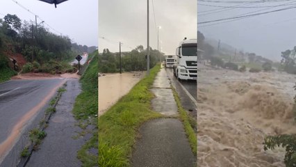 Situação do Aqueduto de São Miguel em Biguaçu com as chuvas