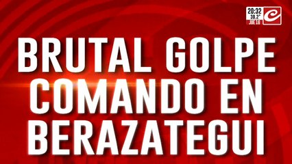 Brutal golpe comando en Berazategui: ladrones entraron a shopping con armas largas