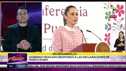 La presidenta Claudia Sheinbaum respondió a declaraciones de Marco Rubio
