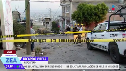 Así luce la zona cero de la explosión en una vivienda en Chimalhuacán, Edoméx