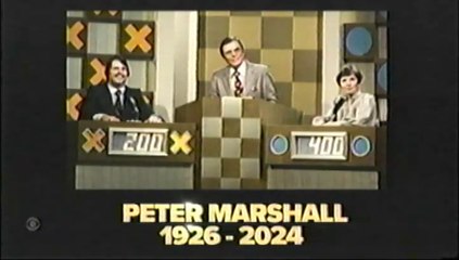Hollywood Squares 2025 CBS - Peter Marshall tribute!