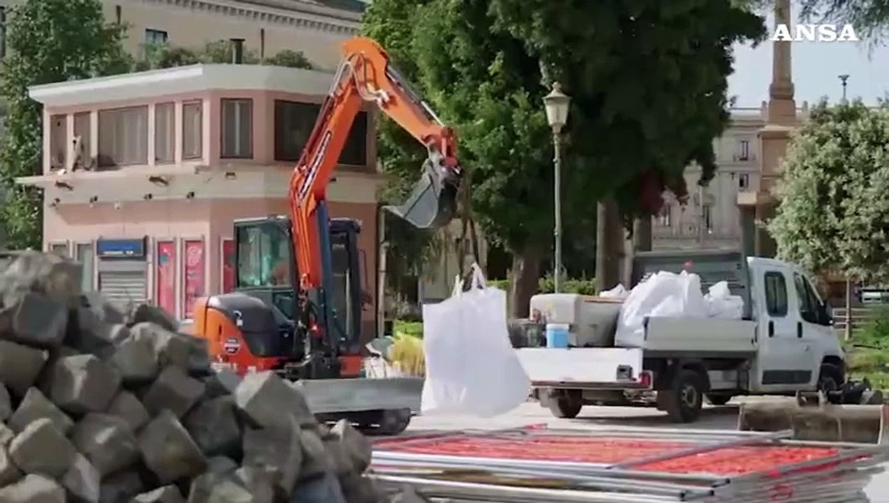 Roma, Termini: riapre parte di piazza dei Cinqu...