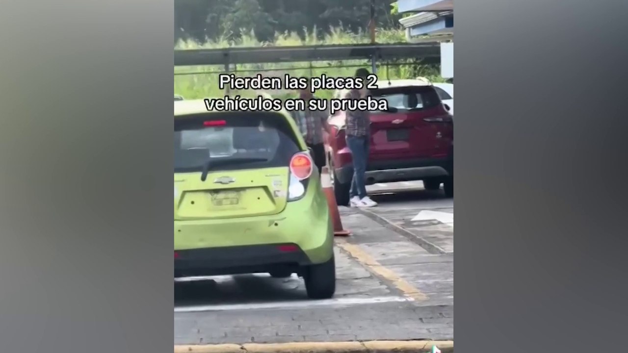 tn7-Usuarios que hacían prueba práctica de manejo pierden las placas tras chocar en plantel de Guápiles-160125
