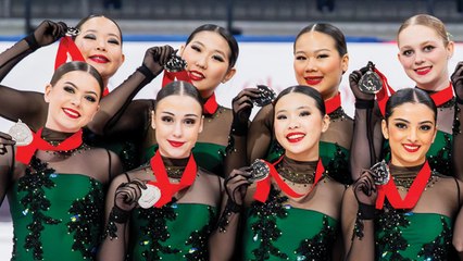 Championnats nationaux canadiens de patinage 2025 - Cérémonie de la victoire - Patinage synchronisé junior