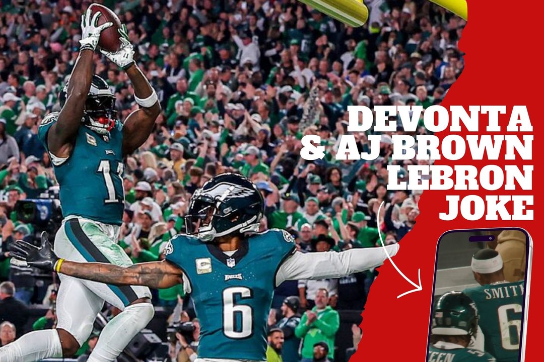 Devonta Smith joke about AJ Brown's TD celly  fail