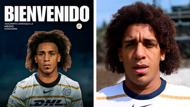 Adalberto Carrasquilla ya es jugador de Pumas y así se manifiesta el nacido en Panamá