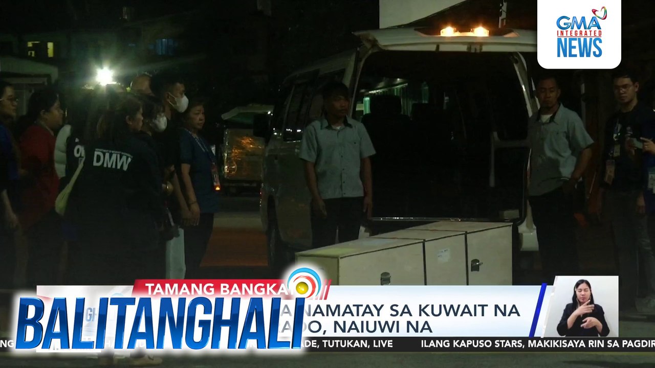 Labi ng OFW na namatay sa Kuwait na si Jenny Alvarado, naiuwi na | Balitanghali