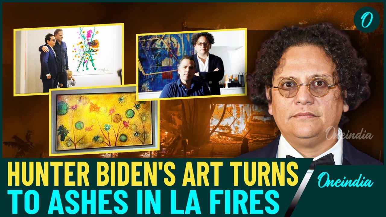 Los Angeles Wildfires: Watch Hunter Biden's Art Collection Worth Millions Destroyed in Wildfires
