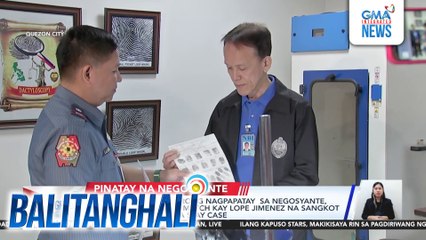 Fingerprint ng itinurong nagpapatay sa negosyante, susuriin ng NBI kung match kay Lope Jimenez na sangkot umano sa Barrameda slay case | Balitanghali